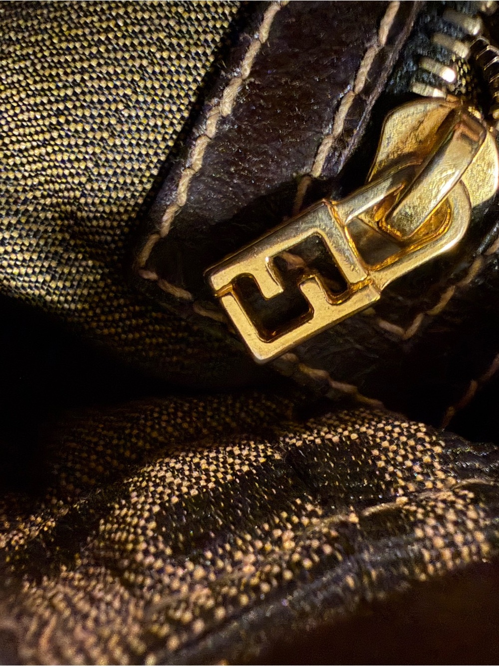 Fendi Zucca Mini Baguette Shoulder Bag in Brown and Black - Picture 11 of 11